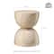 Glitzhome® 17.75" Multi-Functional Hourglass Faux Travertine Garden Stool
